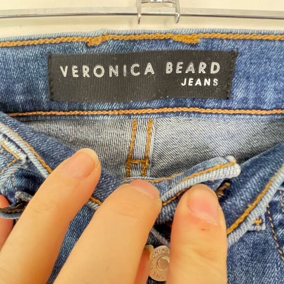 Veronica Beard Carolina Button Front Ankle Jeans 27 - Picture 7 of 11
